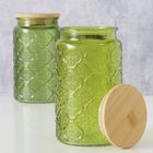 Boltze, słoik z bambusowym wieczkiem, Imola, 1000 ml