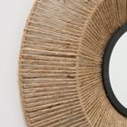 Boltze, Zaika, dekoracyjne lustro w jutowej ramie, 50 cm