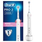 Braun, Oral-B, szczoteczka elektryczna, Pro 2 2000 SENSIUltra Thin, biała