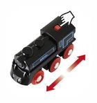 Brio World, Czarna lokomotywa z mini USB, zabawka drewniana