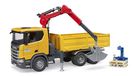 Bruder, Scania Super 560R, Ciężarówka z dźwigiem i paletami, model pojazdu
