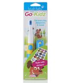 Brush-Baby, Go-Kidz, podróżna szczotka soniczna z naklejkami dla dzieci, niebieska