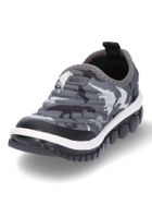 Buty sportowe chłopięce, slip on, szare, Bibi Shoes