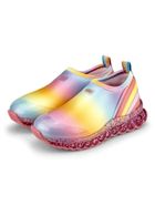 Buty sportowe dziewczęce, slip on, mix, świecąca podeszwa, Bibi Shoes