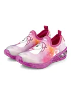 Buty sportowe dziewczęce, slip on, mix, świecąca podeszwa, Bibi Shoes