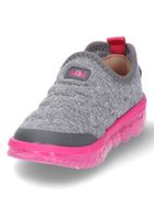 Buty sportowe dziewczęce, slip on, szare, Bibi Shoes