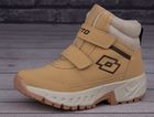 Buty zimowe dziecięce, ocieplane, brązowe, Lotto