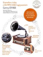 Camry, gramofon z tubą z CD/MP3/USB/nagrywaniem