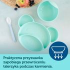 Canpol babies, Miś, talerzyk silikonowy z przyssawką, turkusowy