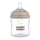 Canpol babies, Natural Shape, butelka ze smoczkiem dwustrefowym, 150 ml