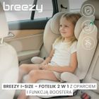Caretero, Breezy, fotelik samochodowy 2w1, podstawka, beige, 100-150 cm