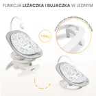 Caretero, elektryczny leżaczek i bujaczek 2w1, graphite