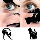 Cat Eye Card, wielofunkcyjny szablon do malowania oczu, 2 szt.