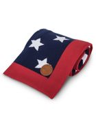 Ceba Baby, Blue Stars, kocyk niemowlęcy, granatowy, 90-90 cm