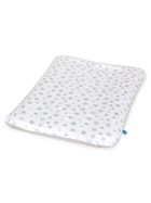 Ceba Baby, Grey Stars, pokrowiec na przewijak miękki, pink stars, 50-70 cm, 2 szt.