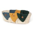 Ceba Baby, Jodełka, dziany kocyk dziecięcy, emerald, 90-90 cm