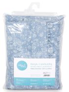 Ceba Baby, kocyk niemowlęcy z poduszką, jasnobłękitny, 75-100 cm