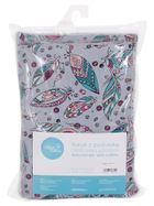 Ceba Baby, kocyk niemowlęcy z poduszką, jasnoszary, 75-100 cm