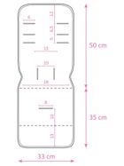 Ceba Baby, Nature Gekon, wkładka do wózka, 33-85 cm