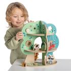 Chicco, My Wood Friends, Drewniany domek szopów, zestaw figurek