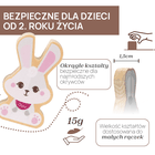 Chicco, My Wood Friends, Zestaw Mama, drewniane figurki króliczków, 2 szt.