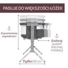 Chicco, Next2Me Armonia, łóżeczko dostawne, carrara