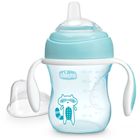 Chicco, pierwszy kubek treningowy z miękkim ustnikiem, niebieski, 4m+, 200 ml