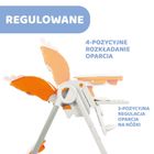 Chicco, Polly 2 Start, krzesełko do karmienia, Francy Chick