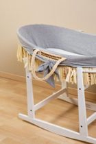 Childhome, Boho, kosz Mojżesza z materacem + pokrowiec Jersey Grey