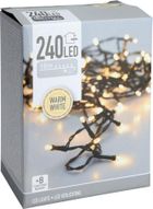 Christmas Decoration, lampki choinkowe, łańcuch świetlny, 240 led timer, ciepły, biały