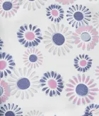 Chustka na głowę dziewczęca, biała, kwiatki, Döll