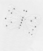 Chustka na głowę dziewczęca, biała, motyl, Döll