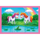 Clementoni, Super Color, Dzień z jednorożcami, puzzle 4w1