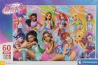 Clementoni, Super Kolor, Winx, puzzle maxi, 60 elementów