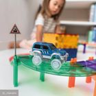 Cleverclixx, Race Track Add-on Curves Intense, klocki magnetyczne, 15 elementów