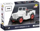 Cobi, Jeep Willys CJ-2A biały, klocki, 111 elementów