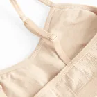 Cool Club, Biustonosz dziewczęcy, prążkowany, beżowy, mikrofibra