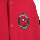Cool Club, Bluza bejsbolówka chłopięca, rozpinana, czerwona, Spider-Man