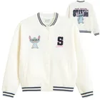 Cool Club, Bluza bejsbolówka dziewczęca, rozpinana, biała, Lilo i Stitch