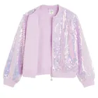 Cool Club, Bluza bomberka dziewczęca, rozpinana, fioletowa