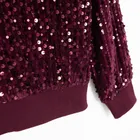 Cool Club, Bluza bomberka dziewczęca, rozpinana, welurowa, bordowa