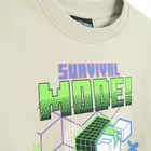 Cool Club, Bluza chłopięca, beżowa, Minecraft