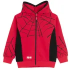 Cool Club, Bluza chłopięca z kapturem, rozpinana, czerwona, Spider-Man