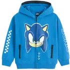 Cool Club, Bluza chłopięca z kapturem, rozpinana, niebieska, Sonic the Hedgehog