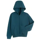 Cool Club, Bluza chłopięca z kapturem, rozpinana, ocieplana, oversize, turkusowa
