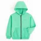 Cool Club, Bluza chłopięca z kapturem, rozpinana, zielona