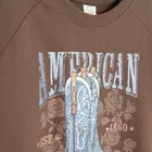 Cool Club, Bluza dziewczęca, cienka, brązowa