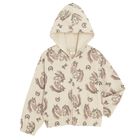 Cool Club, Bluza dziewczęca z kapturem, rozpinana, beżowa