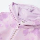 Cool Club, Bluza dziewczęca z kapturem, rozpinana, fioletowa, tie dye