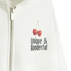 Cool Club, Bluza dziewczęca z kapturem, rozpinana, ocieplana, biała